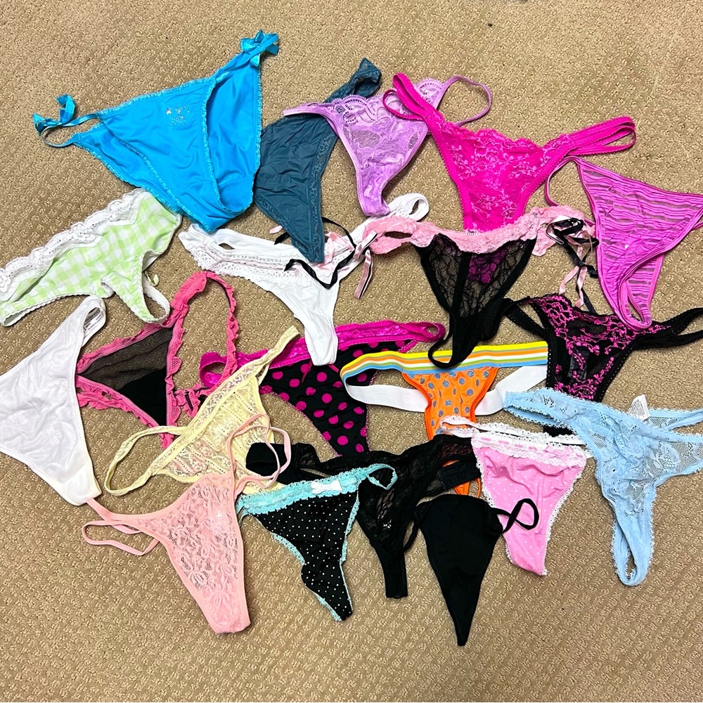 20 Pair “Like New” Panties (19 thong, 1 full back)